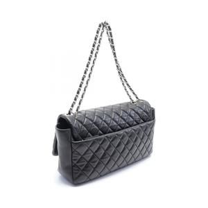 Chanel Bag Big Matelasse Black Leather Shoulder